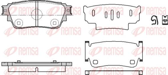 Remsa 1861.00 - Brake Pad Set, disc brake autospares.lv