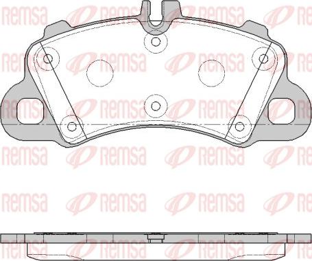 Remsa 1862.00 - Brake Pad Set, disc brake autospares.lv