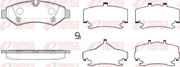 Remsa 1867.00 - Brake Pad Set, disc brake autospares.lv