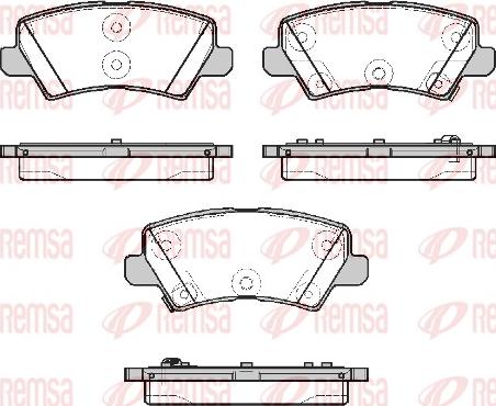 Remsa 1804.02 - Brake Pad Set, disc brake autospares.lv