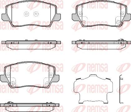 Remsa 1803.02 - Brake Pad Set, disc brake autospares.lv