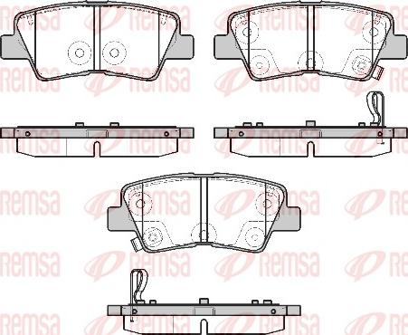 Remsa 1807.02 - Brake Pad Set, disc brake autospares.lv