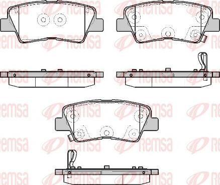 Remsa 1807.12 - Brake Pad Set, disc brake autospares.lv