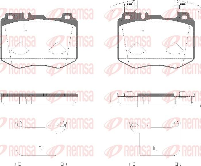 Remsa 1883.20 - Brake Pad Set, disc brake autospares.lv