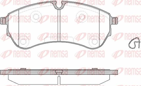 Remsa 1830.00 - Brake Pad Set, disc brake autospares.lv