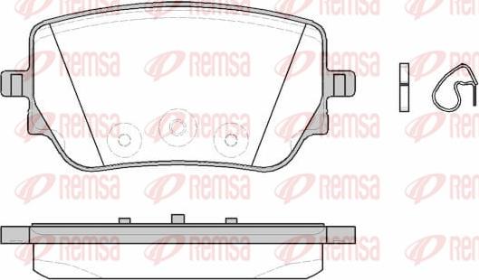 Remsa 1829.00 - Brake Pad Set, disc brake autospares.lv