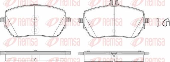 Remsa 1827.00 - Brake Pad Set, disc brake autospares.lv