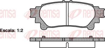 Remsa 1395.00 - Brake Pad Set, disc brake autospares.lv