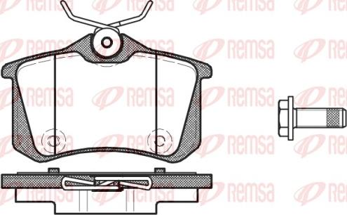 Remsa 1391.10 - Brake Pad Set, disc brake autospares.lv