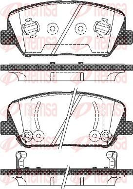 Remsa 1398.02 - Brake Pad Set, disc brake autospares.lv