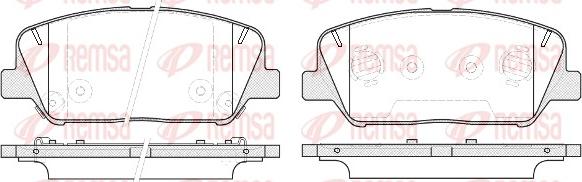 Remsa 1398.12 - Brake Pad Set, disc brake autospares.lv