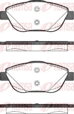 Remsa 1392.10 - Brake Pad Set, disc brake autospares.lv