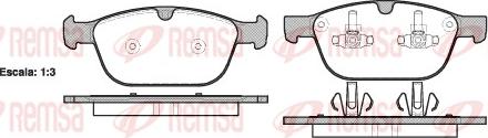 Remsa 1397.00 - Brake Pad Set, disc brake autospares.lv