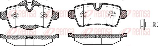 Remsa 1344.00 - Brake Pad Set, disc brake autospares.lv