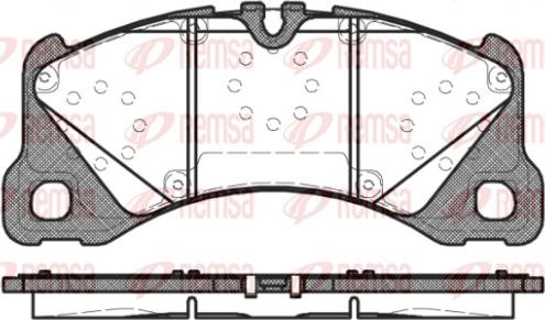 Remsa 1345.40 - Brake Pad Set, disc brake autospares.lv