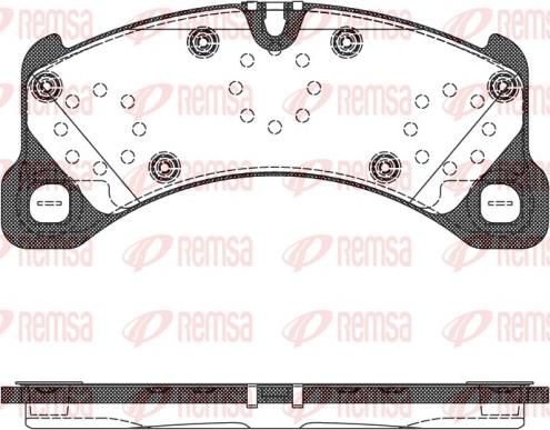 Remsa 1345.50 - Brake Pad Set, disc brake autospares.lv