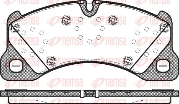 Remsa 1345.00 - Brake Pad Set, disc brake autospares.lv