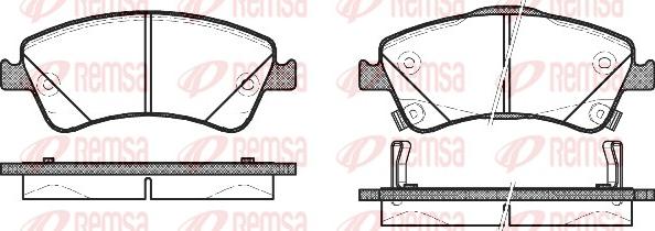 Remsa 1341.02 - Brake Pad Set, disc brake autospares.lv