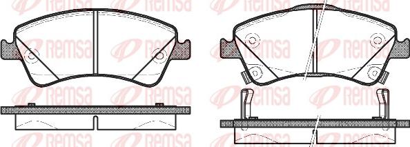 Remsa 1341.12 - Brake Pad Set, disc brake autospares.lv