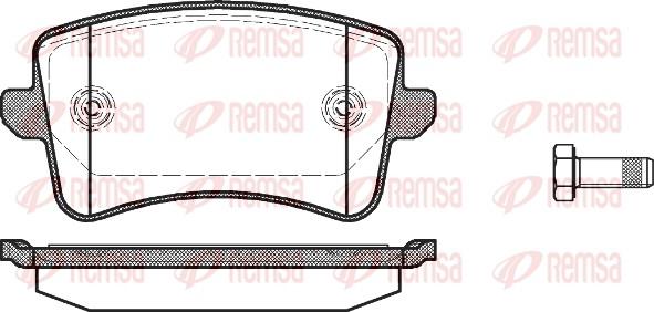 Remsa 1343.00 - Brake Pad Set, disc brake autospares.lv