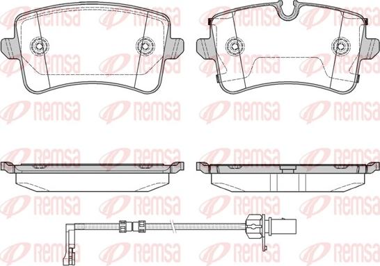 Remsa 1343.20 - Brake Pad Set, disc brake autospares.lv