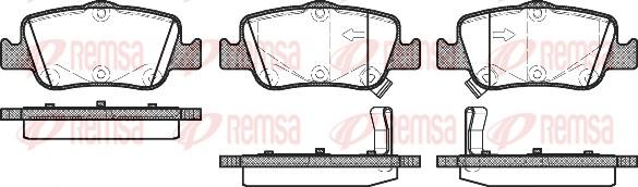 Remsa 1356.02 - Brake Pad Set, disc brake autospares.lv