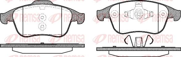 Remsa 1350.00 - Brake Pad Set, disc brake autospares.lv