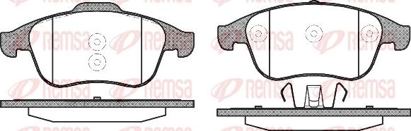 Remsa 1350.10 - Brake Pad Set, disc brake autospares.lv