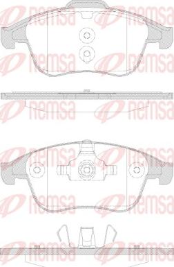 Remsa 1350.30 - Brake Pad Set, disc brake autospares.lv