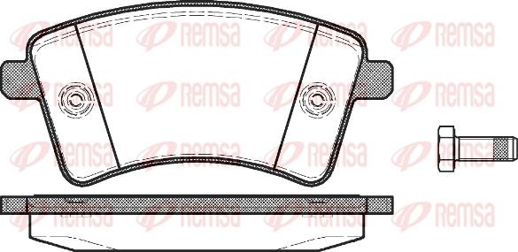 Remsa 1351.00 - Brake Pad Set, disc brake autospares.lv