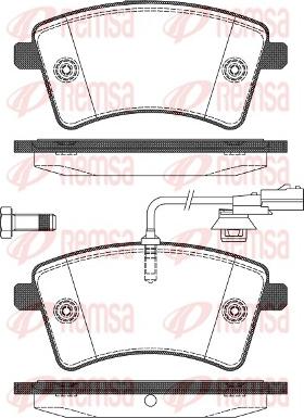 Remsa 1351.01 - Brake Pad Set, disc brake autospares.lv