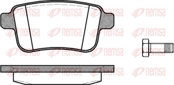 Remsa 1352.00 - Brake Pad Set, disc brake autospares.lv