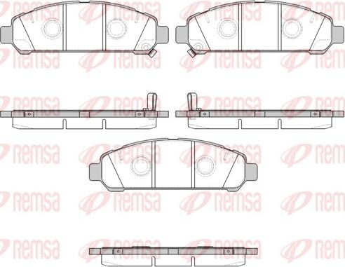 Remsa 1357.02 - Brake Pad Set, disc brake autospares.lv