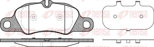 Remsa 1366.00 - Brake Pad Set, disc brake autospares.lv