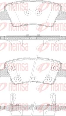 Remsa 1362.42 - Brake Pad Set, disc brake autospares.lv