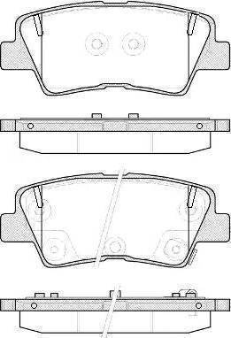 Sangsin Brake SP1401 - Brake Pad Set, disc brake autospares.lv
