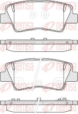 Remsa 1362.52 - Brake Pad Set, disc brake autospares.lv