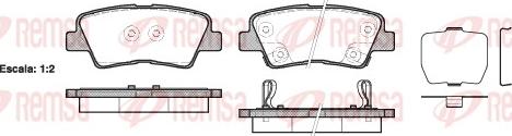 Remsa 1362.02 - Brake Pad Set, disc brake autospares.lv