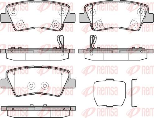 Remsa 1362.30 - Brake Pad Set, disc brake autospares.lv