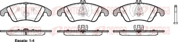 Remsa 1304.00 - Brake Pad Set, disc brake autospares.lv