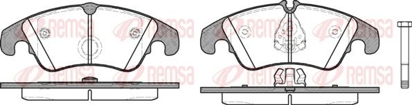 Remsa 1304.10 - Brake Pad Set, disc brake autospares.lv