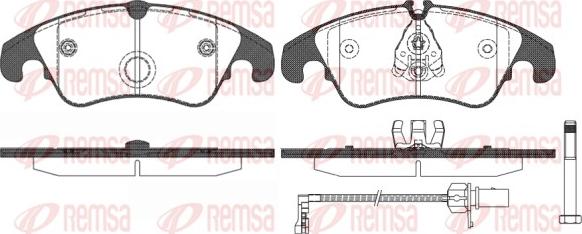 Remsa 1304.31 - Brake Pad Set, disc brake autospares.lv