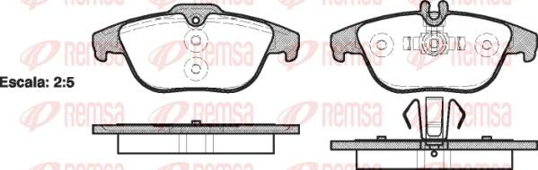 Remsa 1305.00 - Brake Pad Set, disc brake autospares.lv