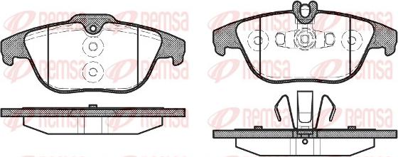 Remsa 1305.20 - Brake Pad Set, disc brake autospares.lv