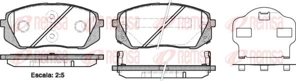 Remsa 1302.02 - Brake Pad Set, disc brake autospares.lv