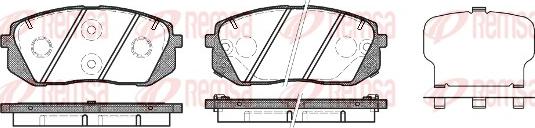 Remsa 1302.22 - Brake Pad Set, disc brake autospares.lv