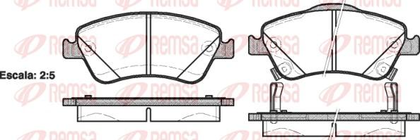 Remsa 1310.02 - Brake Pad Set, disc brake autospares.lv