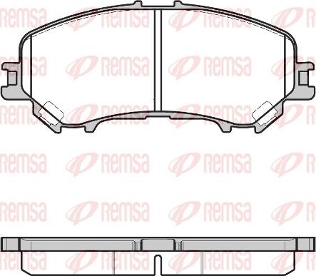 Remsa 1318.22 - Brake Pad Set, disc brake autospares.lv