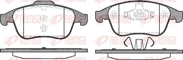 Remsa 1389.00 - Brake Pad Set, disc brake autospares.lv