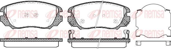 Remsa 1385.02 - Brake Pad Set, disc brake autospares.lv